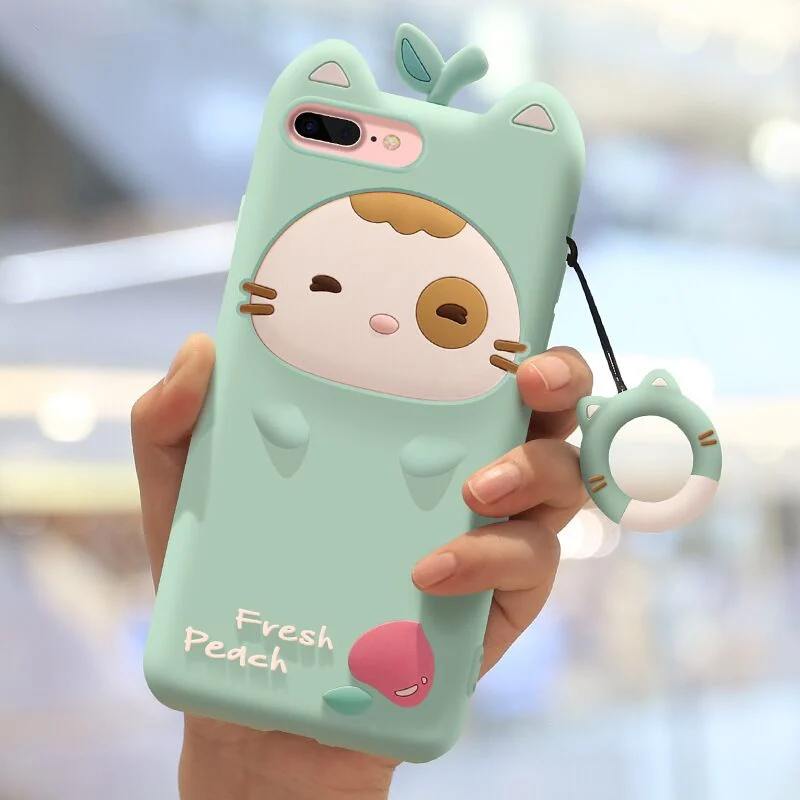 Симпатичные коробки чехол для iPhone6/6s/я 6s Плюс/i7/i7 Плюс/i8/i8 плюс, iPhone X/iXS max/iXR/XS, Телефон Защитная крышка - Цвет: iPhone7 Plus