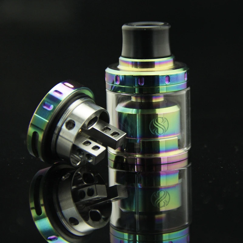 Атомайзер Augvape Merlin Mini RTA Радужный испаритель Vape с односторонним 2 пост скоростным