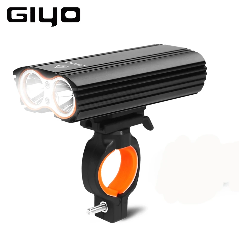 Giyo велосипедный руль передний светильник MTB IPX 6 Водонепроницаемый вспышка светильник дорожный велосипед 2400Lm безопасный головной светильник для ночного велоспорта