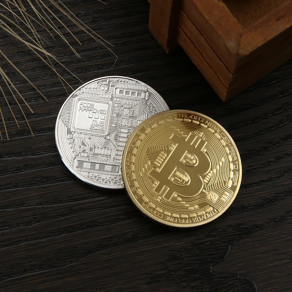 Сувенирная монета биткоин|coin art|coin coinscoins collectibles |