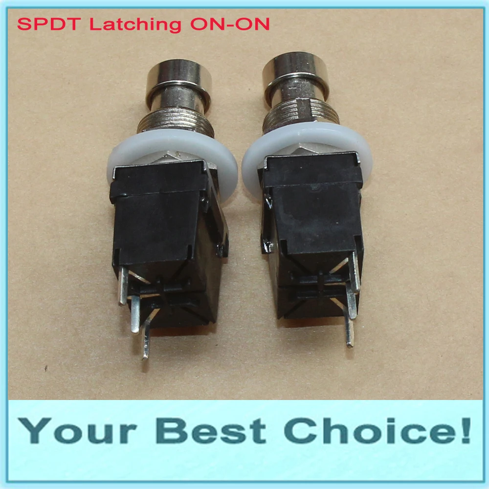 5 шт./лот SPDT фиксация ВКЛ./вкл. Гитарный эффект Кнопка стопор педаль ножной