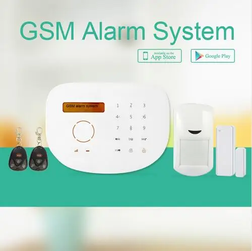 Бесплатная доставка ЖК дисплей многоязычное меню GSM охранная сигнализация умная
