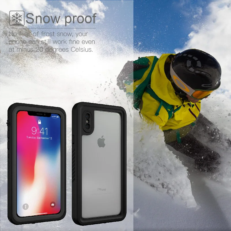 2 метра водонепроницаемый Дайвинг Открытый фотография чехол Чехол для iPhone X XS