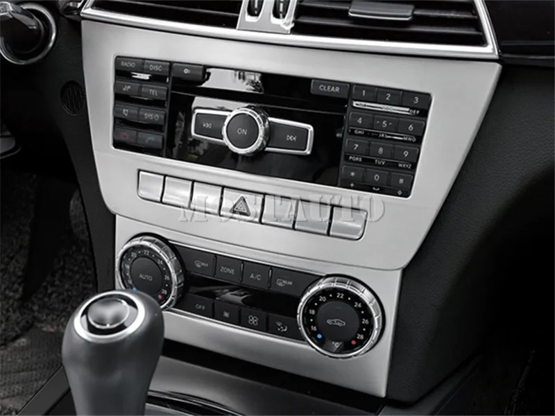 Для Benz C Class W204 S204 салон, Торпедо CD& AC декоративный кожух 2010-2013 2 шт