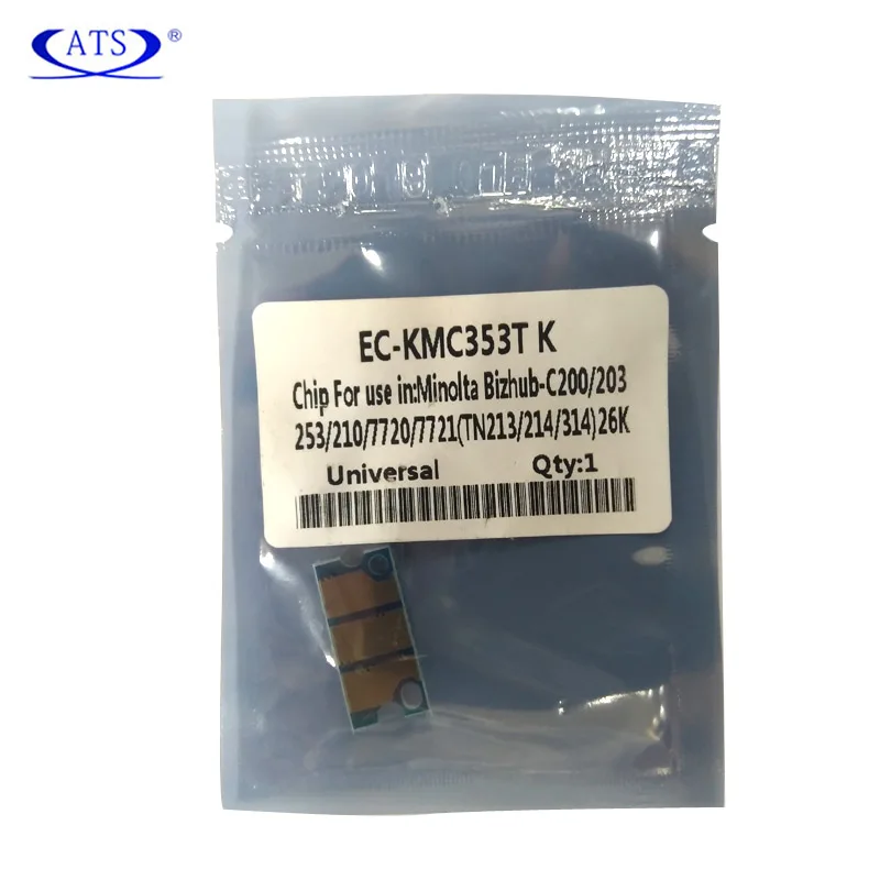 Чип картриджа с тонером для Konica Minolta C 200 203 253 210 7720 7721 совместимый C200 C203 C253 C210 C7720 C7721