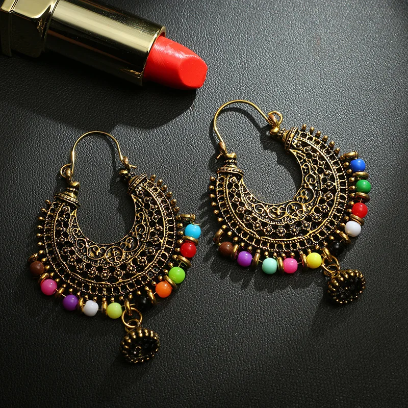LOVBEAFAS этнические богемные серьги капли для женщин букле oreille ювелирные бусины