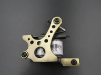 new arrival coil tattoo machine golden color coils tatoo gun steel tattoo frame for liner shader equipment supply nm126