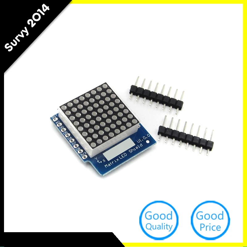 

For WEMOS D1 Mini Digital Signal Output Module 8 X 8 Dot Board Matrix Led Module For Wemos D1 Mini Shield