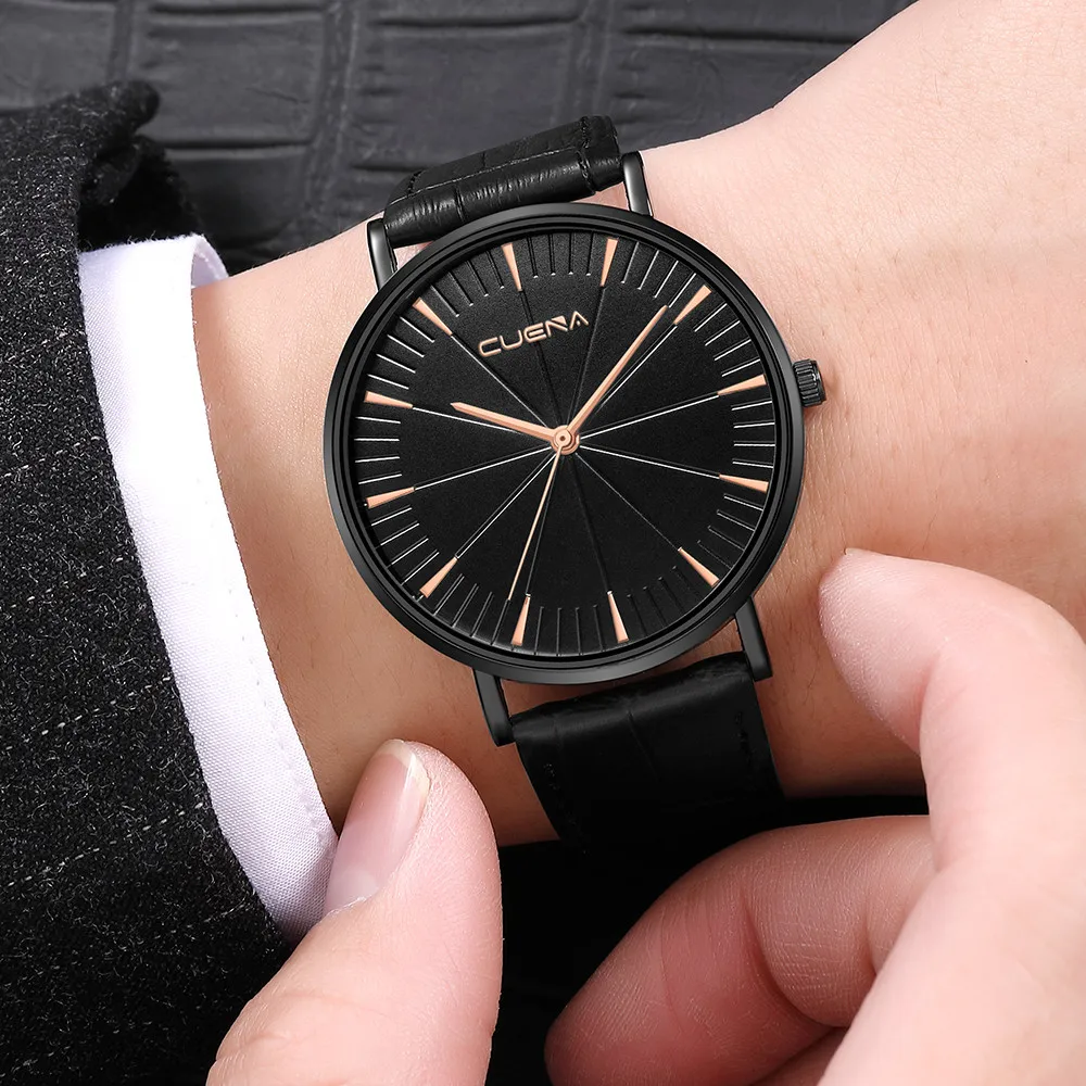 Часы наручные мужские кварцевые деловые водонепроницаемые в стиле милитари цвет