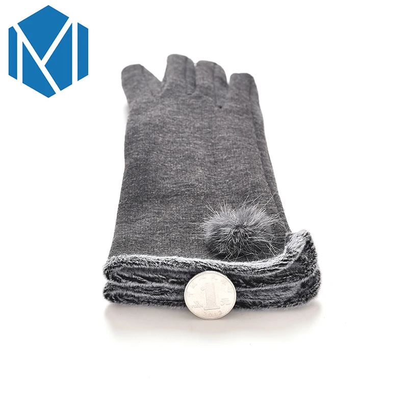 Женские зимние плюшевые Утепленные перчатки элегантные теплые бархатные на