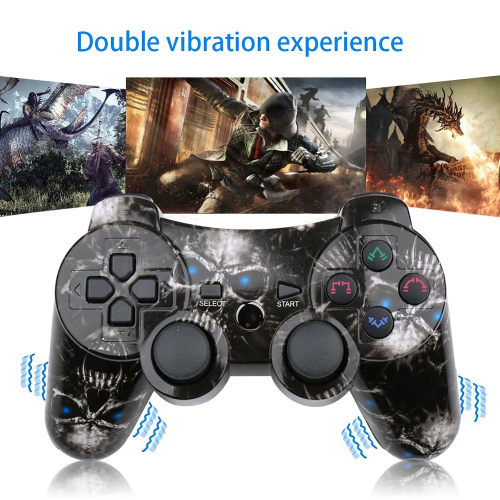 Беспроводной геймпад Double Shock для Playstation 3 контроллер Sixaxis PS3 dualshock pubg игровой