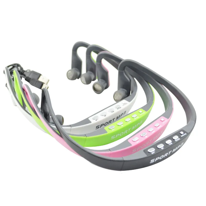 Беспроводной наушники в ухо шейным спортивные MP3 плеер с TF слот для карты|wireless