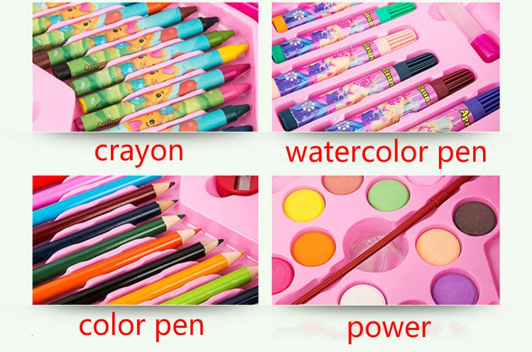 Набор канцелярских принадлежностей для рисования 46 шт.|stationery set for kids|stationery setcute