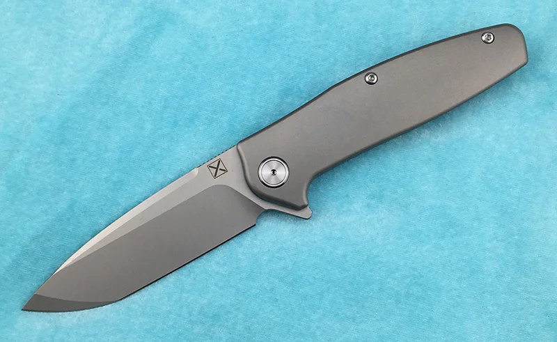Белый LEMIFSHE X-750 складной нож шарикоподшипник VG-10 лезвие титановая ручка Кемпинг Охота Открытый Карманный фрукты Ножи EDC инструмент - Цвет: Белый