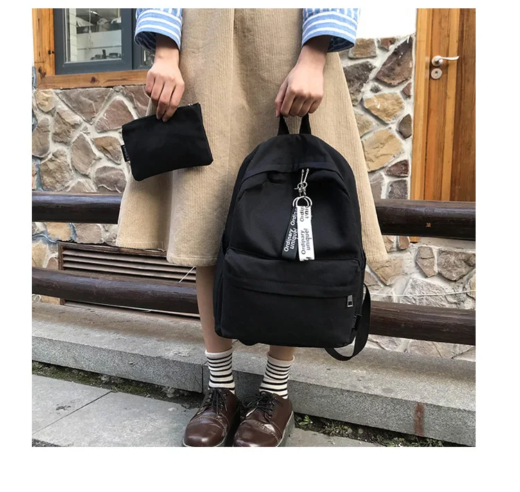 Модный однотонный женский рюкзак, школьная сумка для подростков, рюкзак Mochilas, женский рюкзак, рюкзак