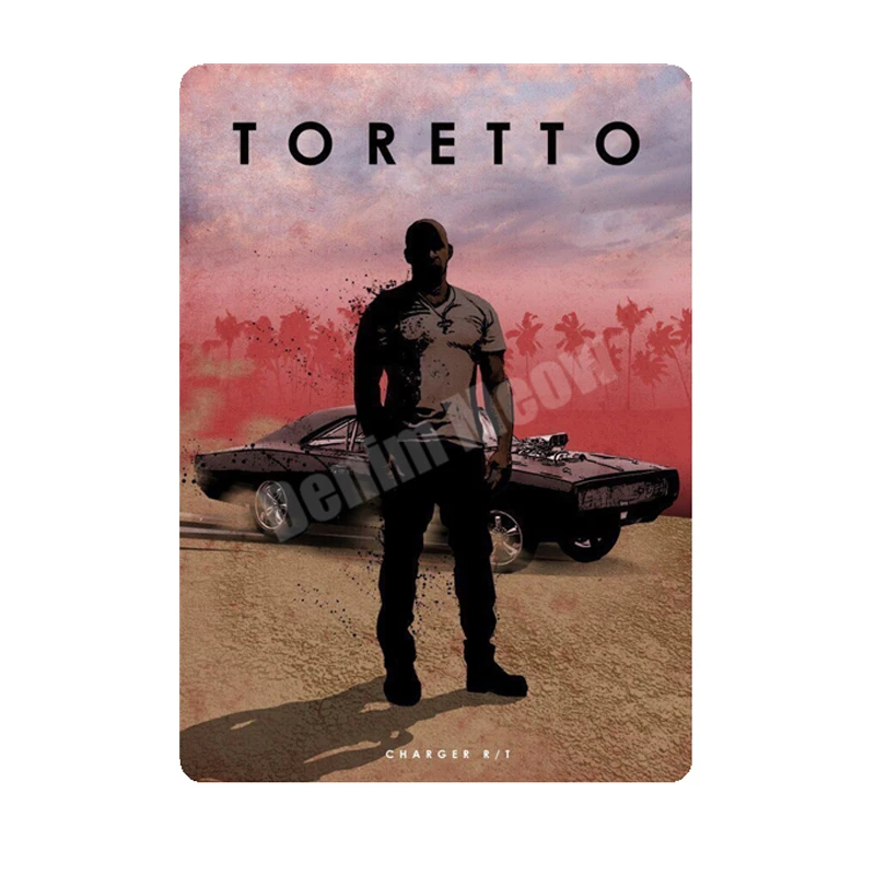 Металлическая Жестяная Табличка Fast Furious винтажные декоративные тарелки для