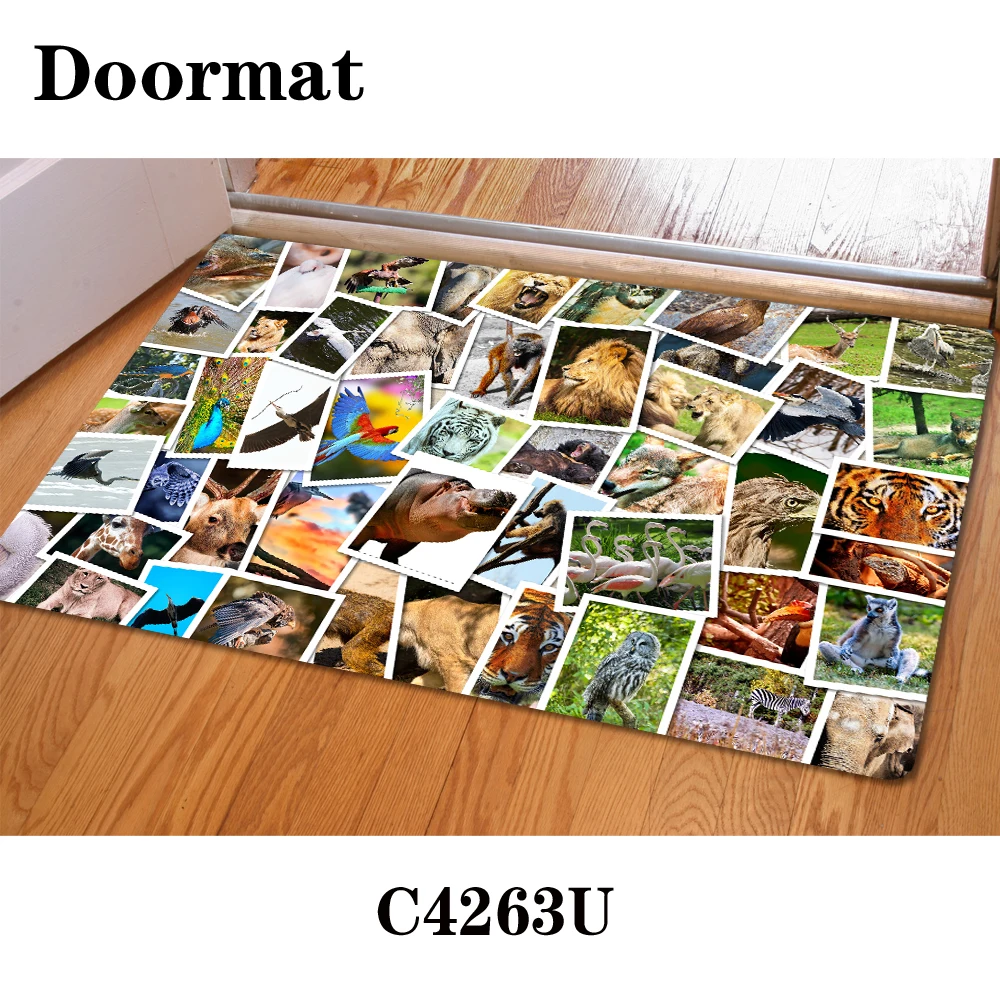 Новинка домашний Коврик-пазл HUGSIDEA с животными кошками собаками милый коврик 3D