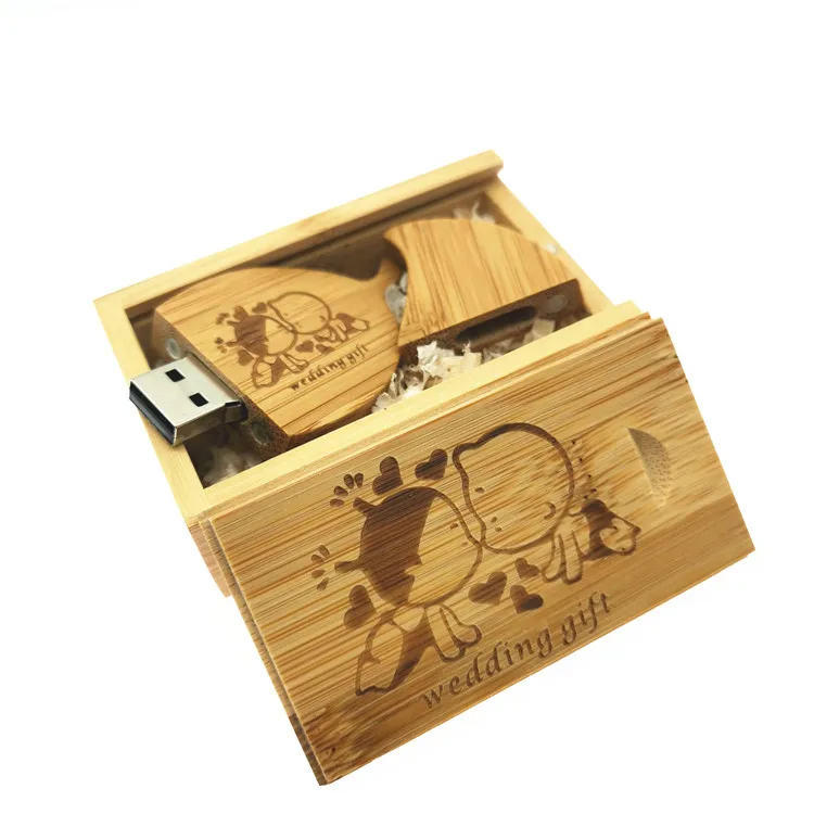 

5pcs free logo high speed usb 3.0 Glass bottle +wood box thumb drive External Storage USB flash drive 8GB 16GB 32GB wedding gift
