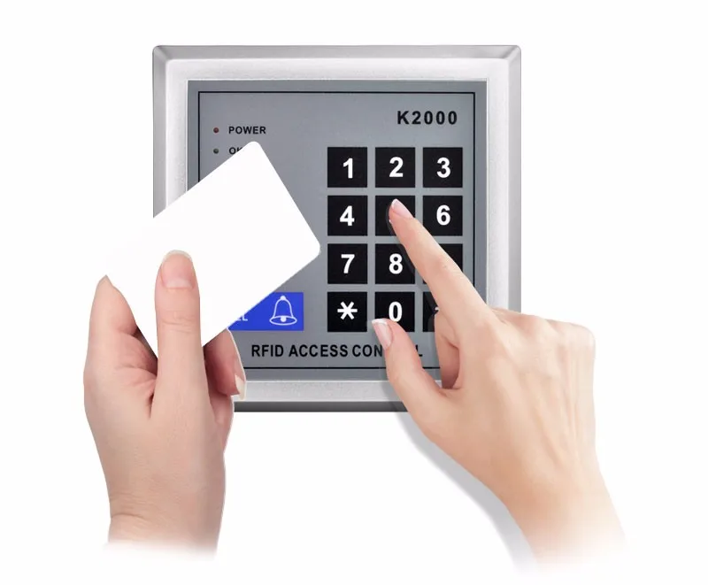 RFID автономная клавиатура контроля доступа 125 кГц кард-ридер дверной замок с 10 бесконтактными брелоками для безопасности дверей System-K2000