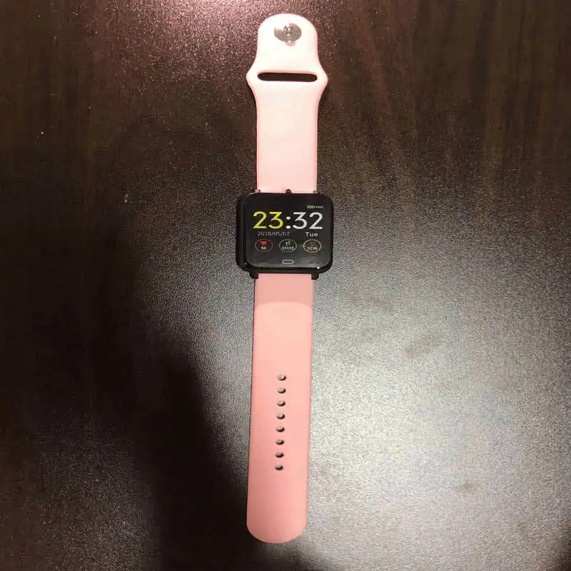 Custom pink with box Q9 спортивные умные часы, часы на Android для женщин и мужчин, водонепроницаемые умные часы с сердечным ритмом, кровяное давление, умные часы для IOS телефона - Цвет: Custom pink with box