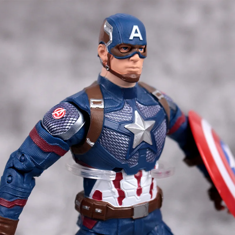 17cm Avengers Endgame Thor Captain America Captain Marvel War Machine Action figure toys doll Christmas gift with box