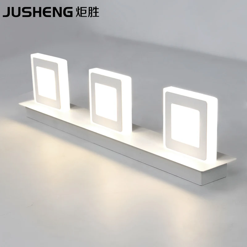 JUSHENG Крытый 9 Вт квадратные светодиодные Настенные светильники в настенный