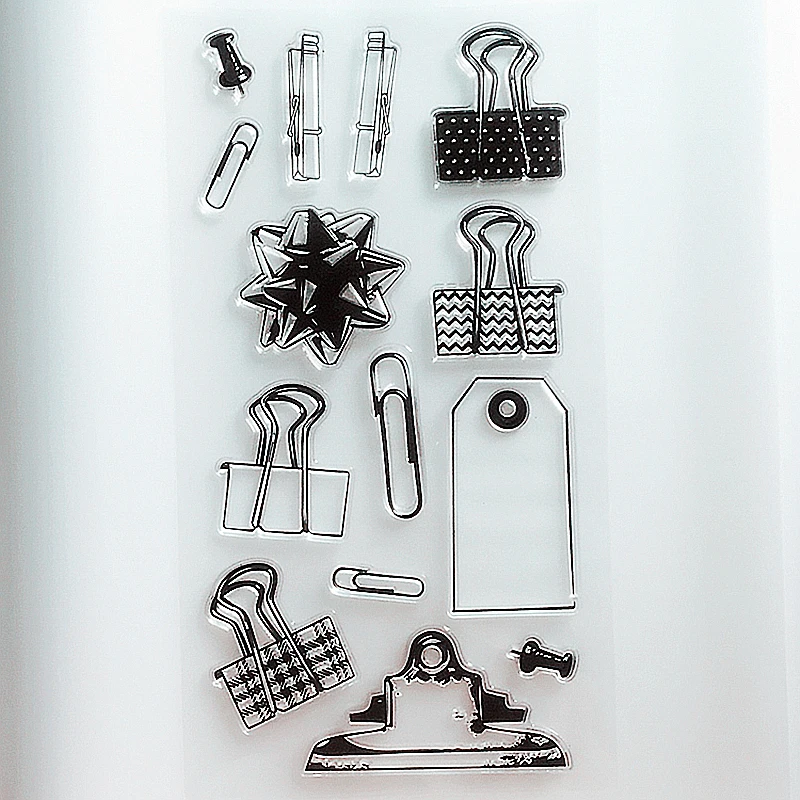 Силиконовые прозрачные штампы YLCS264 с зажимом для скрапбукинга сделай сам альбома