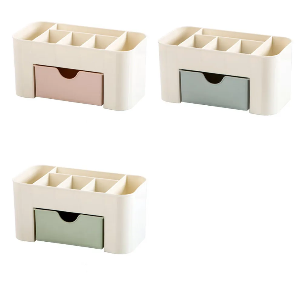 Saving Space Desktop Comestics Makeup Storage Drawer Type Box Used to store and organize jewelry Caja de almacenamiento51 | Дом и сад