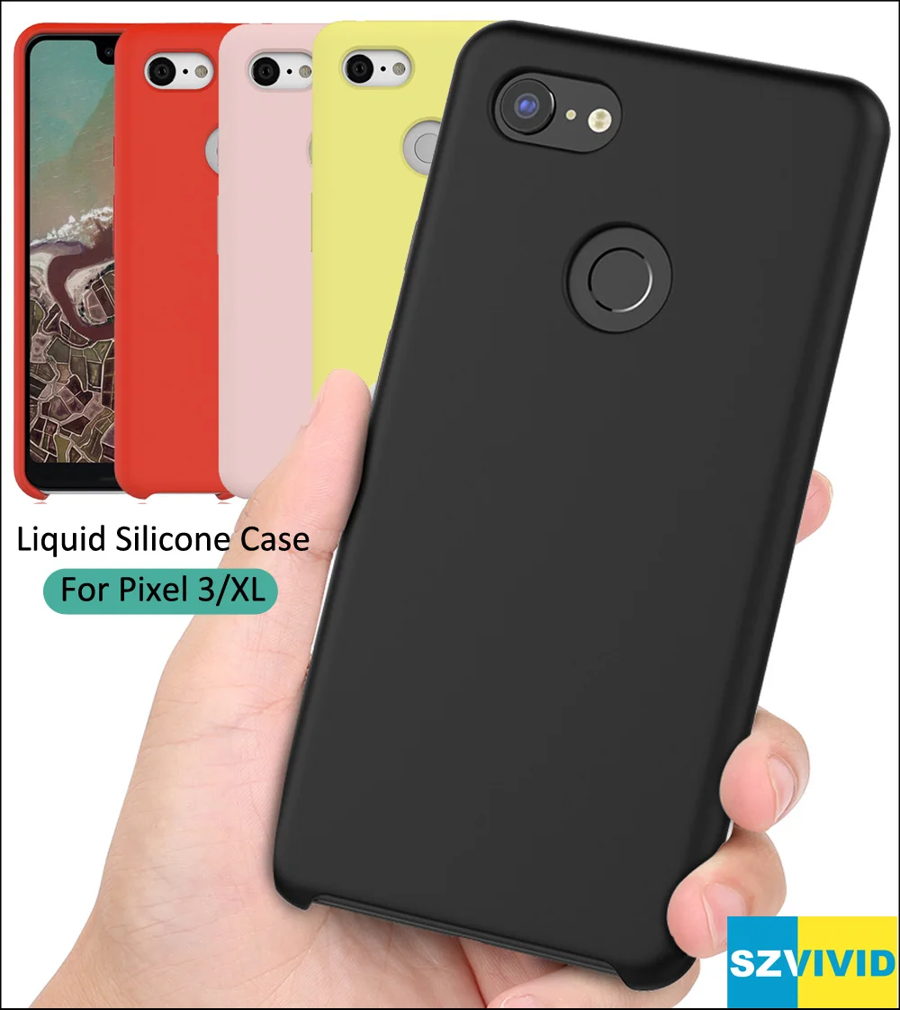 Жидкий силиконовый чехол для Google Pixel 4 XL мягкий гелевый резиновый
