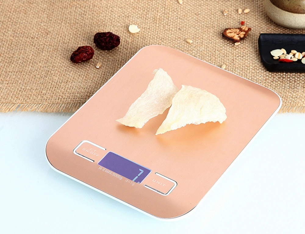 Цифровые кухонные весы с зарядкой от USB, с ЖК-подсветкой, 5 кг/10 кг, 1 г, электронные весы для приготовления пищи, точные весы