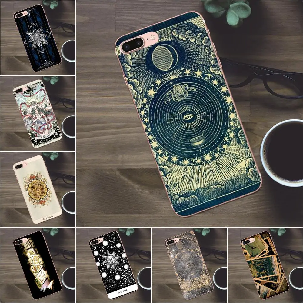 Bixedx Tarot Card TPU розничная продажа Новая мода для Huawei G8 Honor 5C 5X 6 6X 7 8 9 Y5II Mate P7 P8 P9 P10 P20 Lite