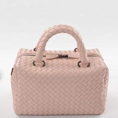 nude pink Сумка bolsa feminina, фирменная новинка, модная женская сумка-тоут с подушкой, сумка, высокое качество, овчина, тканые сумки через плечо - Цвет: nude pink