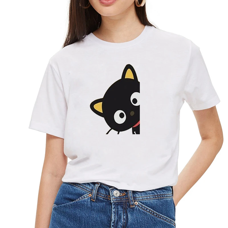 Kawaii топы футболки Shir Femme футболка сексуальная женская летняя Vogue белая Harajuku