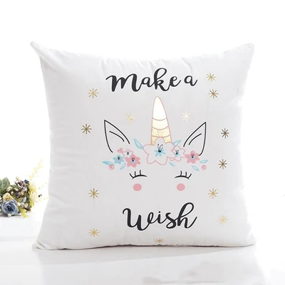 unicorn cushion 4 Баннер единорог с днем рождения баннер для вечеринки в честь Дня Рождения украшения Дети Единорог украшения поставки Единорог вечерние баннер флаг - Цвет: unicorn cushion 4