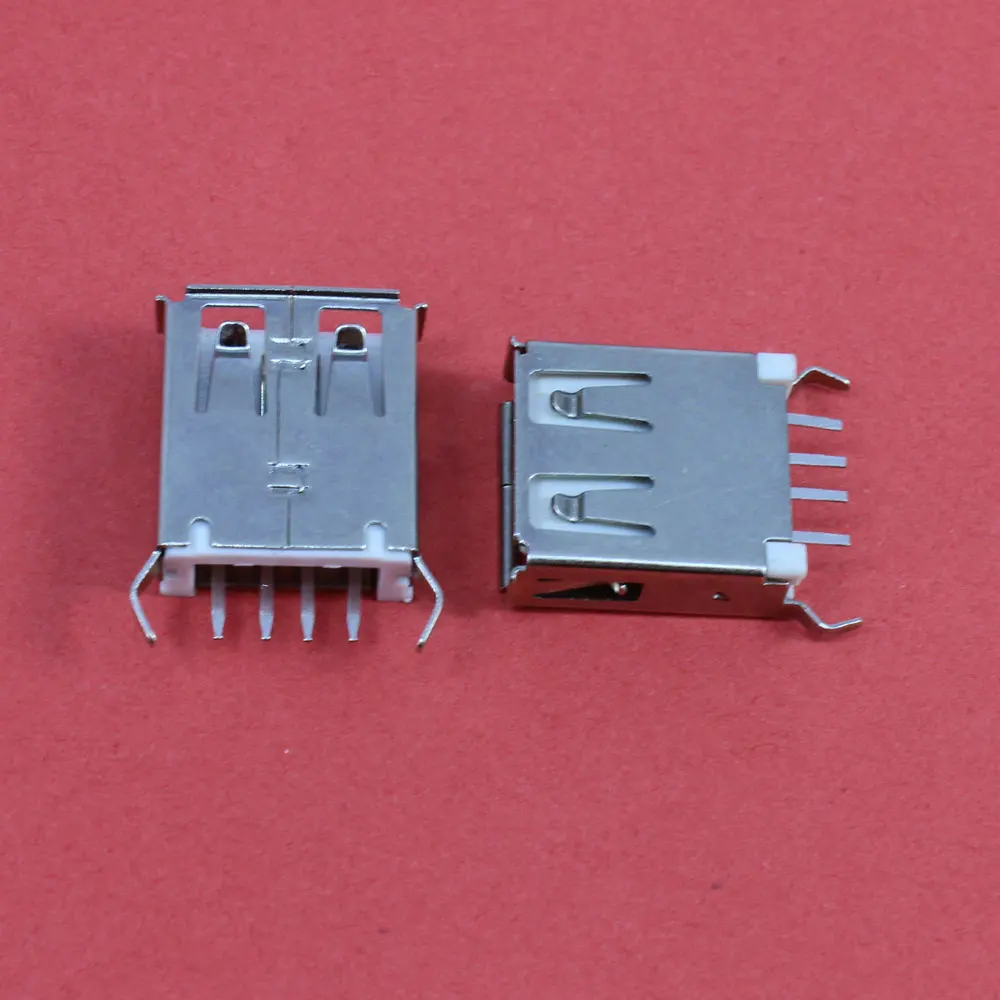 ChengHaoRan 1 шт. разъем USB 2 0 типа А USB-разъем гнездовой изогнутая ножка 180 детской