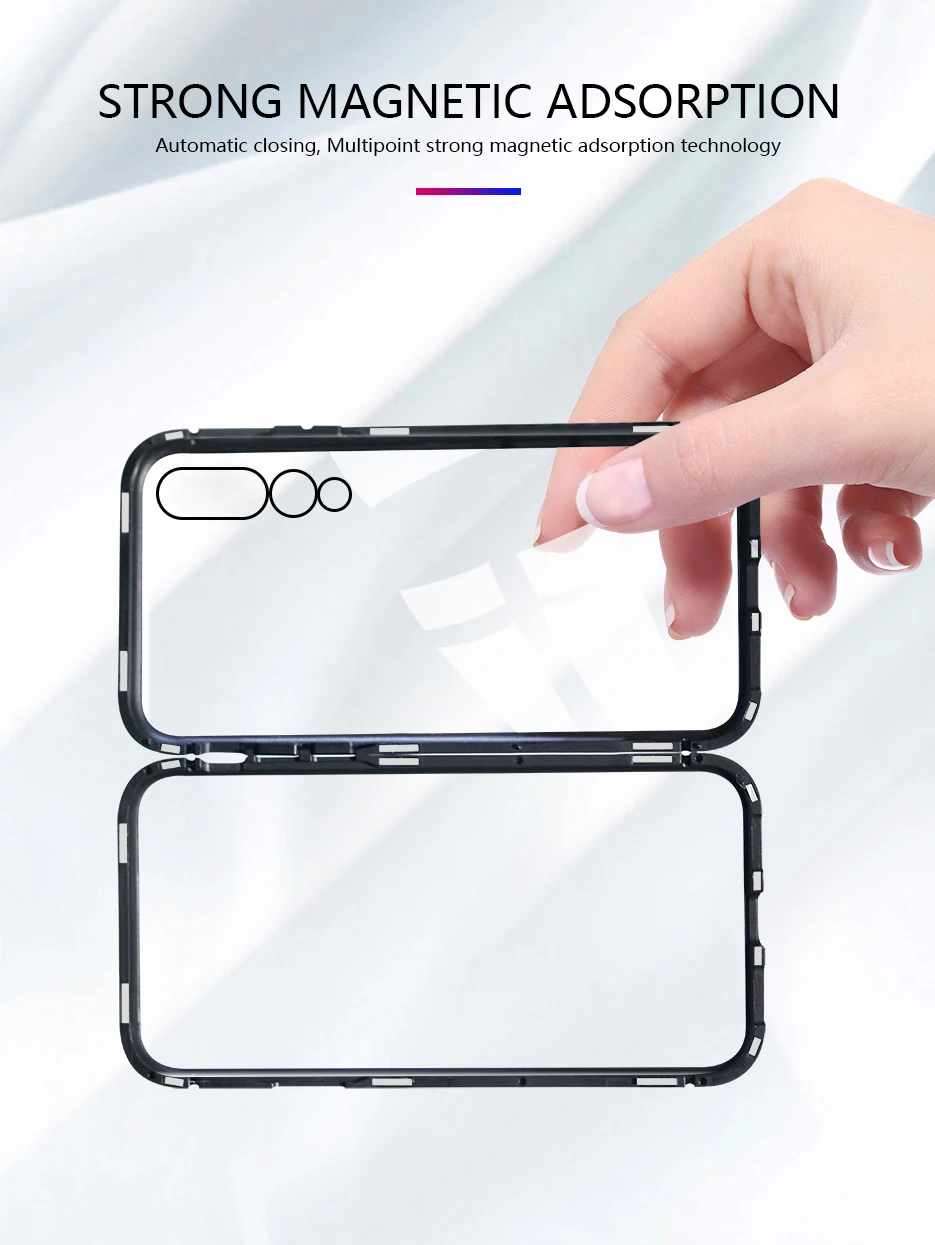 CHYI, хит 360, магнитный адсорбционный чехол для huawei P30 P30pro, закаленное стекло с магнитом, чехол для P30 pro, задняя крышка, бампер
