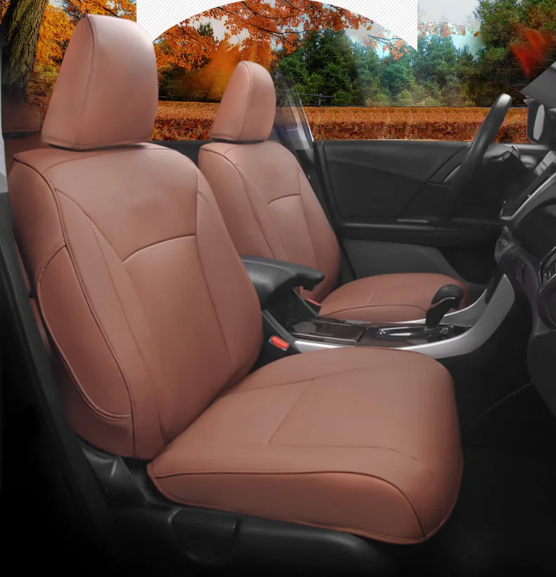 Lsrtw2017 волокна Кожаный чехол автокресла для honda accord 2012 2013 9th accord