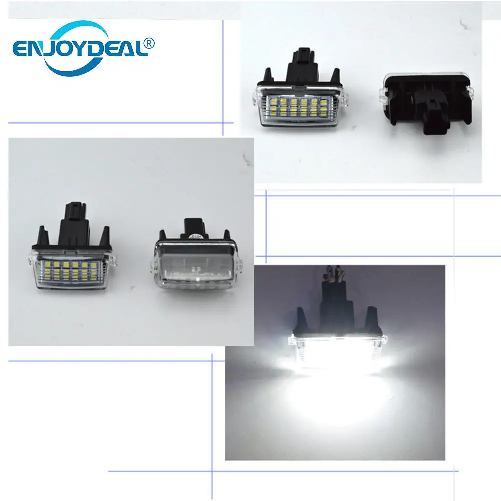 Высокая яркость 2 шт./компл. 6500K 18LED 1 44 W яркая белая лампа номерного знака для Toyota