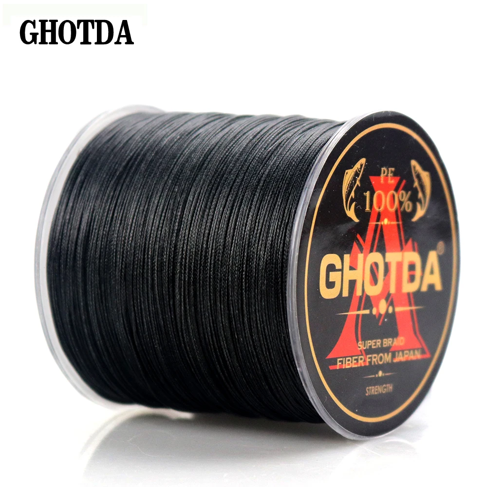 500 м X8 GHOTDA бренд супер сильная Япония Multifilament PE плетеная леска 8 нитей плетеная леска 22LB до 78LB