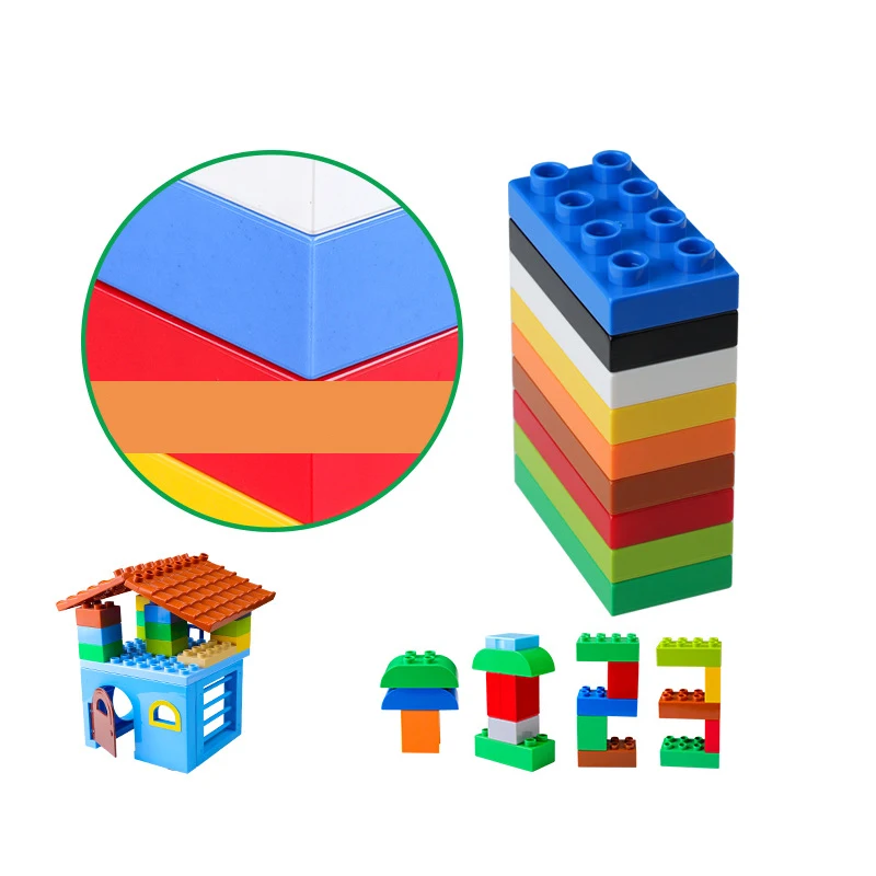 Тонкие кирпичи большие частицы строительные блоки совместимые с legoings duplos