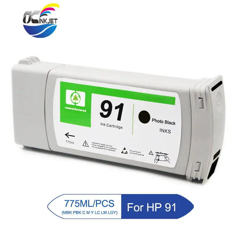 Ocinkjet 775 мл./шт. для HP 91 чернильный картридж принтера совместимая с новой версией