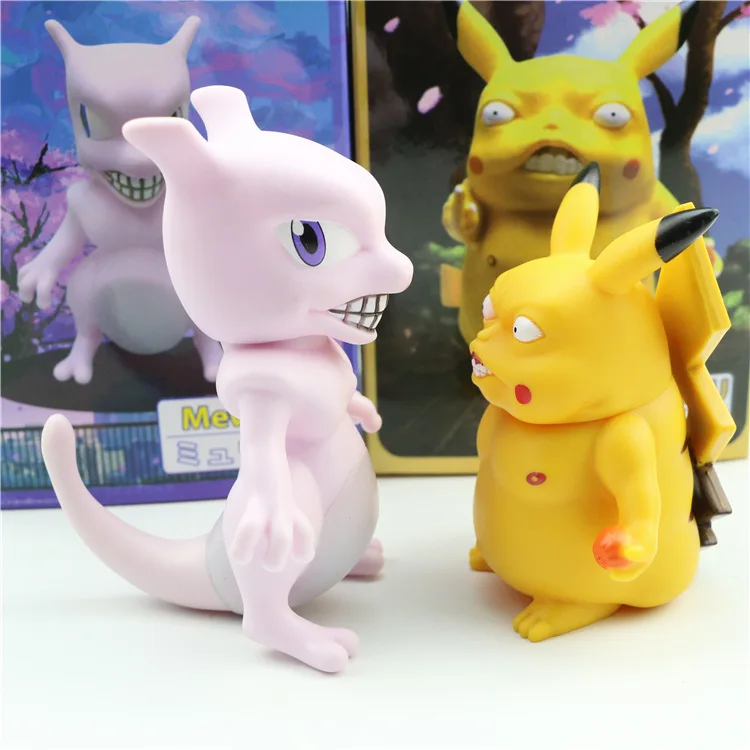 13 см ПВХ Bulbasaur Mewtwo wreched Spoof серия игрушка кукла модель милый горячий новый