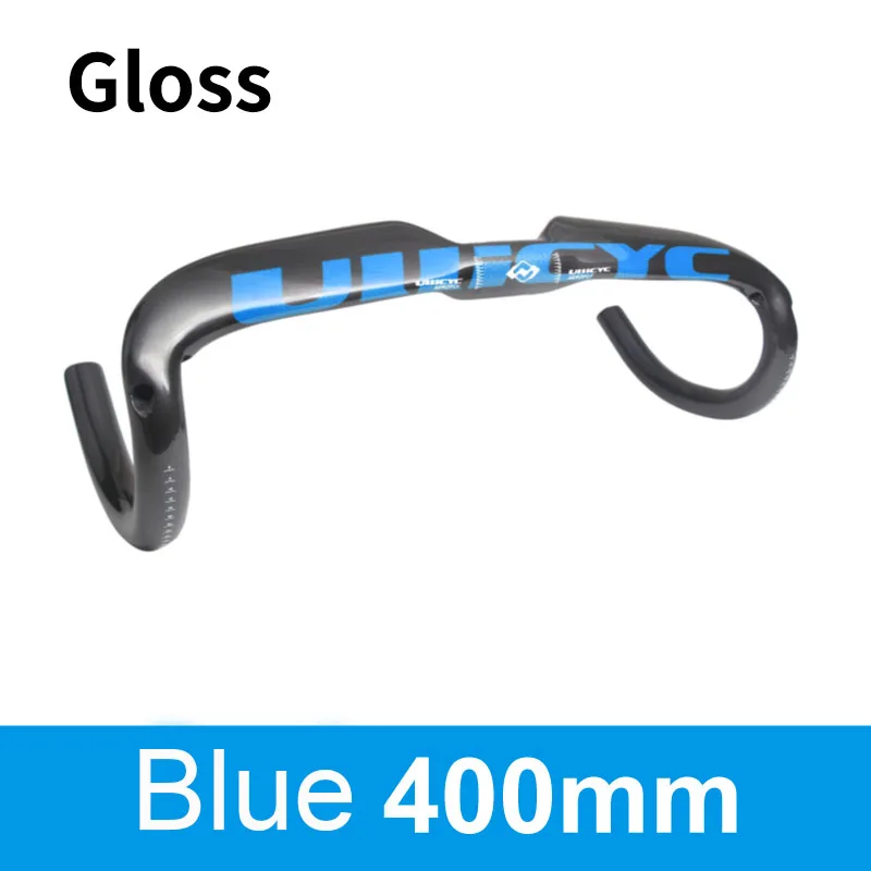 Ullicyc 400mm-gloss ULLICYC дорожный велосипедный гоночный матовый/глянец полностью углеродный руль Внутренний кабель углеродное волокно для велосипеда, руль 31,8*400/420/440 мм WB240 - Цвет: Ullicyc 400mm-gloss