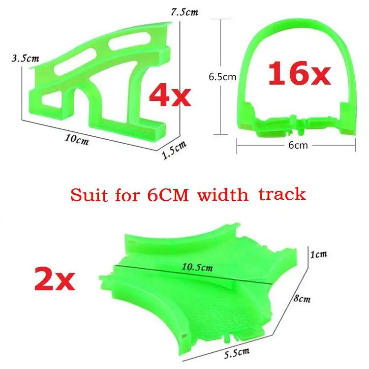 

Spare parts for Racing tracks That Bend,Flex&Glow 22pcs/lot