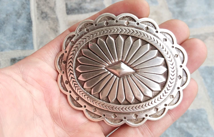 38 мм пряжка для ремня старинная серебряная в американском стиле ретро DIY кожаные