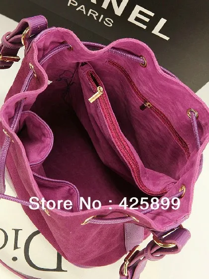 Free Shipping New European matte leather bucket bag shoulder diagonal handbags | Багаж и сумки