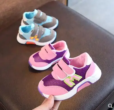 2019 summer baby shoes net 1-3 years old children's sports breathable recreational shoe soft bottom anti-slip toddler | Детская