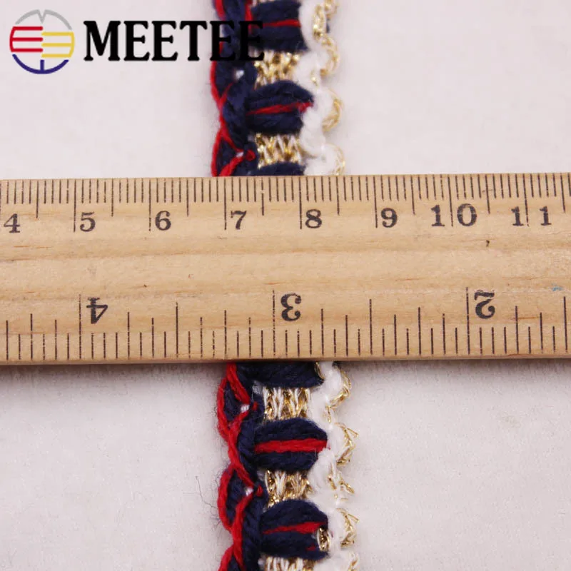 Meetee 4yards 1.8cm Ribbon Lace Trim Polyester DIY Sewing Crafts Clothing Bags Home Textile Decorative Supplies Webbing AP537 | Дом и сад