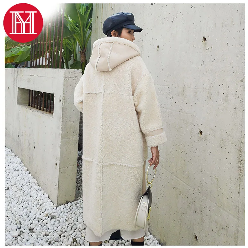 Новое поступление 2019 года роскошная зимняя куртка с отделкой из меха Мериносовой