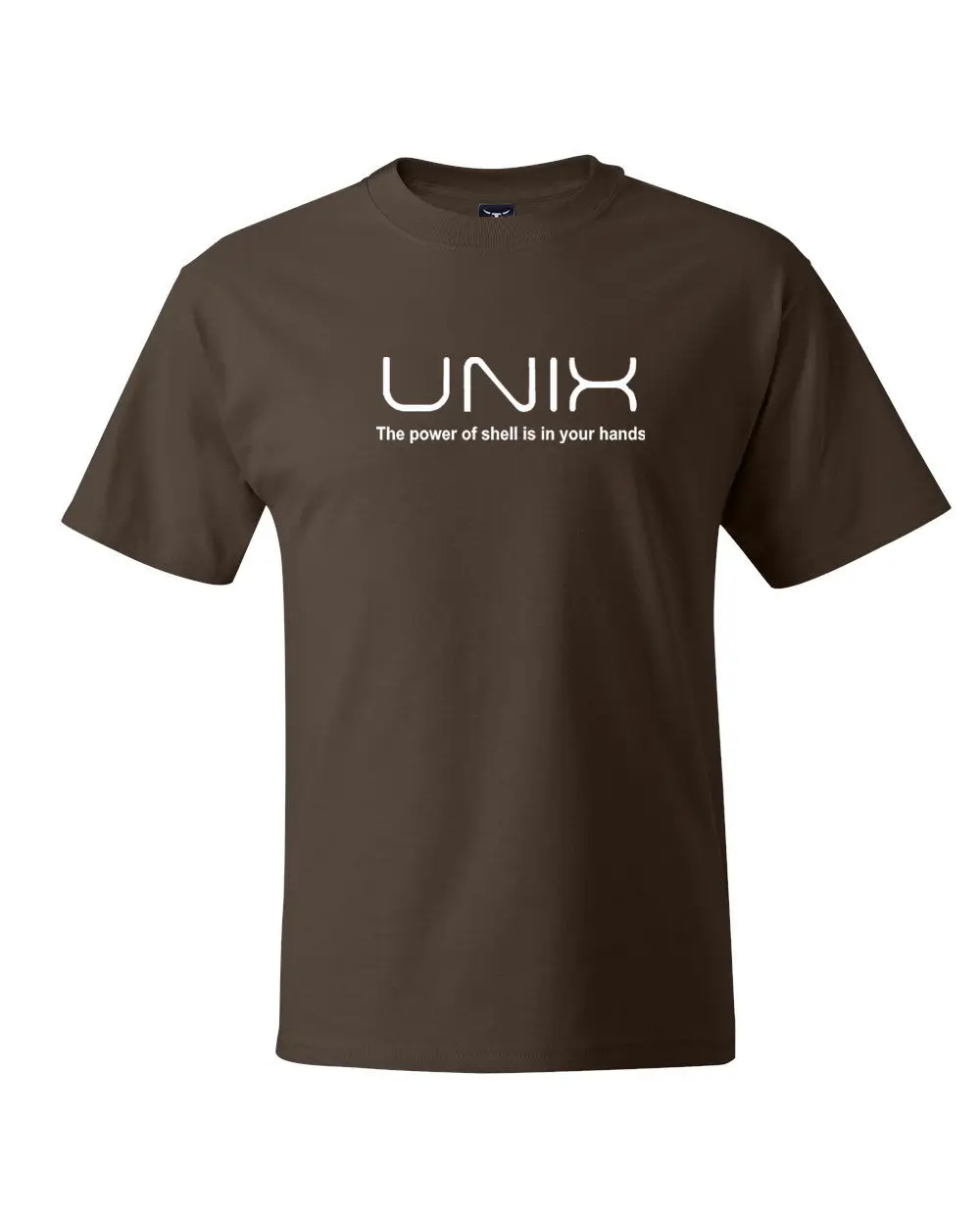 Unix The power of Shell Is Your Hand Linux футболка уникальный дизайн футболки летние мужские хип хоп уличные удлиненные облегающие футболки